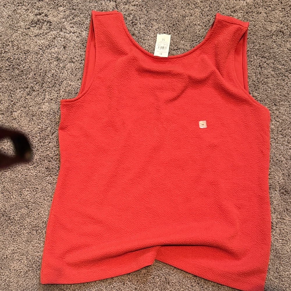 Ann Taylor Factory Red Tank Top
